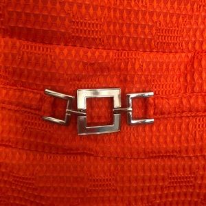 Like New Orange Sleeveless Dress